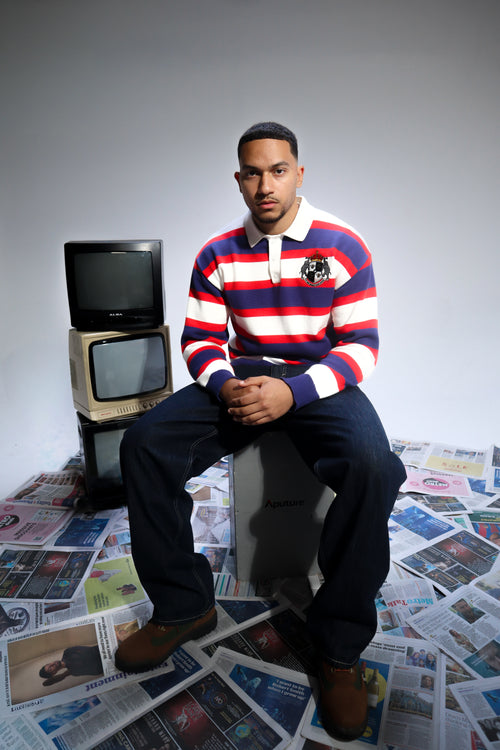 Petherton Rugby Polo Shirt Striped RBW